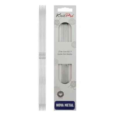 Image de KnitPro 20 cm x 2,75 mm Nova Aiguilles à Double Pointe en Argent