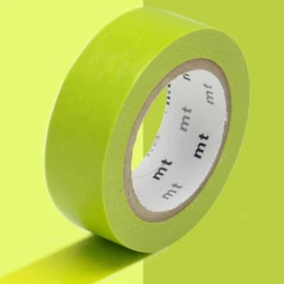 Image de Masking Tape (MT) 1,5 cm Uni vert anis