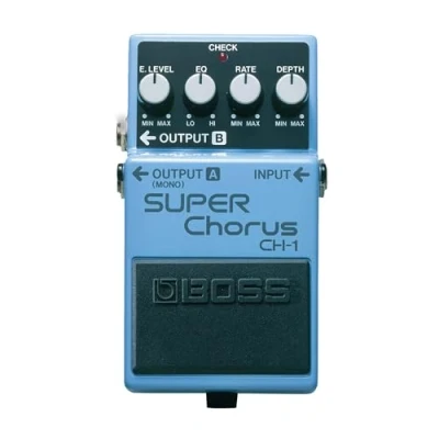 Image de Pédale Super Chorus CH 1 BOSS, un son de classique avec des aigus cristallins et effet stéréo unique