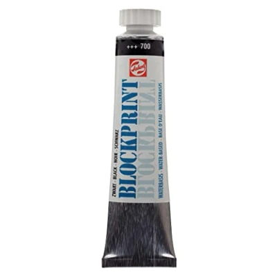 Image de Talens Peinture à l’eau pour gravure et linogravure 20 ml, Noir , 20ml