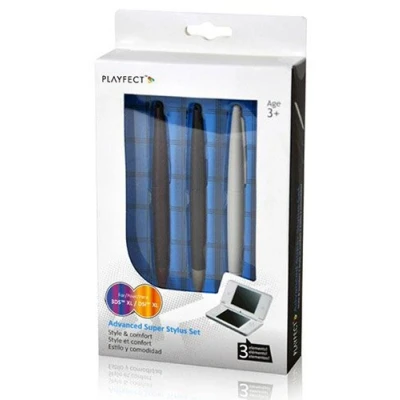 Image de Playfect Advanced Super Lot de 3 Stylets pour Nintendo DSi XL