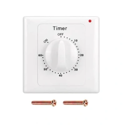 Image de Taikuwu AC 220 V Interrupteur Minuterie Pompe Haute Performance Commande Électronique Compte à Rebours Mécanique Socket Time Switch 86 Panneau (60min)