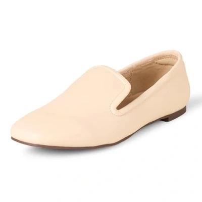 Image de Amazon Essentials Mocassin Souple Minimaliste Femme, Beige Pâle Faux Cuir, 40 EU