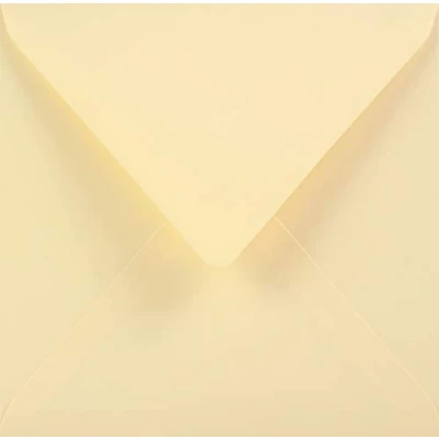 Image de Netuno 100 enveloppes carrées vanilles 153x153mm 115g Sirio Color Paglierino enveloppe colorée décorative élégante pour lettres invitations mariage Noël cartes de voeux anniversaire fêtes