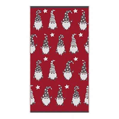Image de Fusion Bath Gonks Lot de 2 Serviettes Toilette 100% Coton Jacquard Multicolore 50 x 90 cm