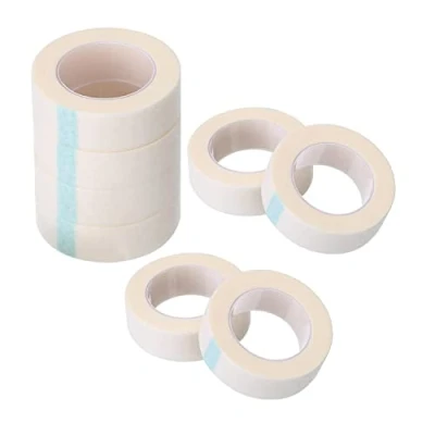 Image de Bessy shop Ruban Extension de Cils,8 Rolls Blanc Adhésif Cils Papier Tissu Micropore Médical Bande pour Approvisionnement 0,5 Pouce x 10 Yards Chaque Rouleau