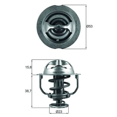 Image de MAHLE ORIGINAL TX 200 90D Thermostat d&#039;eau 90 53 avec joint d&#039;étanchéite VOLKSWAGEN: Beetle 3/5 portes, Jetta 4