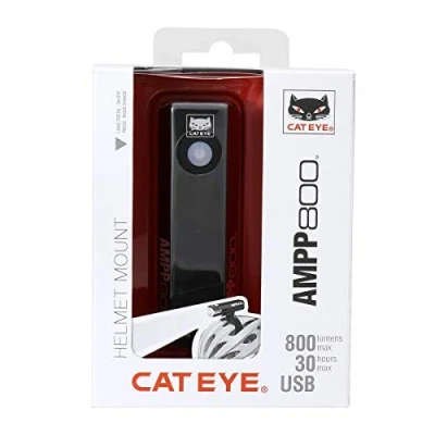 Image de CatEye Ampp 800 with Helmet Mount Kit Éclairage Avant Unisexe, Noir, NO Size