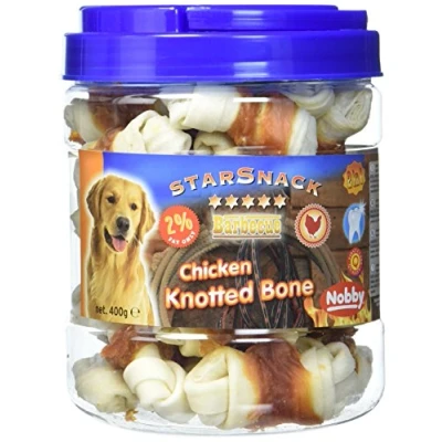 Image de Nobby Friandise pour Chien Seau Poulet Os Noué Enrobé 400 g