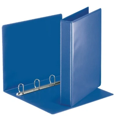 Image de Esselte Essentials 49715 Classeur à anneaux personnalisable A4 Capacité de 280 feuilles Carton recouvert polypropylène 4 Bleu