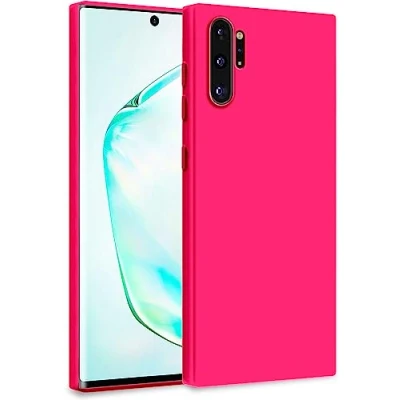 Image de MyGadget Coque pour Samsung Galaxy Note 10 Plus Case TPU Souple &amp; Soft avec Doublure Microfibre Cover Protection Extra Fine Légère Rose Foncé