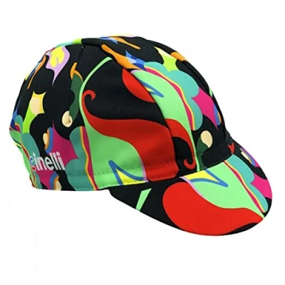 Image de Cinelli Fulvia Mendini Casquette de Cyclisme, Anémone, Taille Unique Mixte