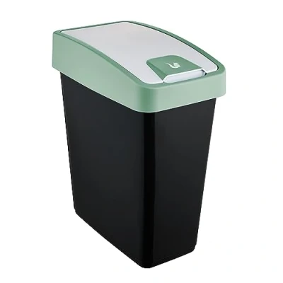 Image de keeeper Poubelle Premium avec Couvercle Basculant, Soft Touch, 25 L, Magne, Nordic Green