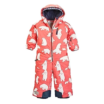 Image de firstinstinct by killtec enfants Combinaison de ski/combinaison neige avec capuche, imperméable FISW 33 MNS ONPC, mineral red, 110, 39910 000
