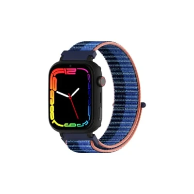 Image de DCU TECNOLOGIC Montre Connectée Enfant avec système Android Whatsapp Positionnement GPS Appels vidéo Bouton SOS Contrôle Parental Couleur: Bleu
