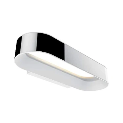 Image de Paulmann 70948 plafonnier LED Applique Agena INCL. 1x20W IP44 gradable Plafond Chrome, Blanc dépoli, éclairage Salon Alu, Acier INOX. 2700K, 20 W