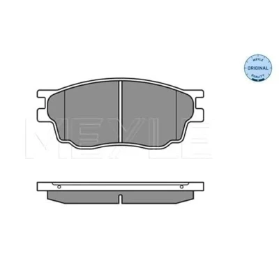 Image de MEYLE 025 242 4616/W Jeu de plaquettes frein ORIGINAL Quality Essieu avant avec indicateur d&#039;usure tôle anti bruit MAZDA: 6 5 portes