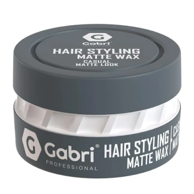 Image de Gabri Cire coiffante Violet séduisant avec parfum unique pour une brillance éclatante et variété de styles créatifs 150ml (Casual Look)