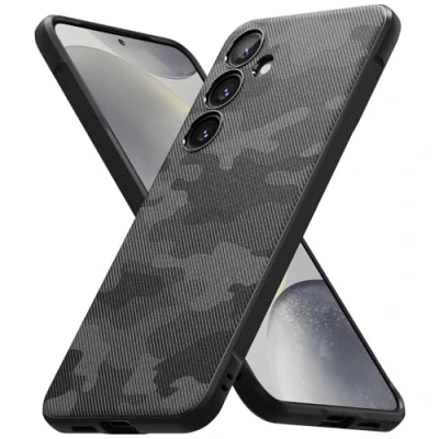 Image de Ringke Coque Compatible avec Samsung Galaxy S24 Plus [Onyx Design] Antichoc Protection Antidérapant Robuste Flexible Ultra Fine TPU Souple Durable Étui pour Camo Black