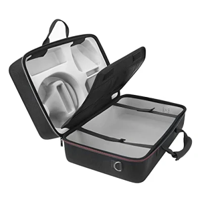 Image de inRobert Sac de Transport pour PS5 Compatible avec Disk/Digital Edition Hard Shell à Main bandoulière Console PS5, Manette, Casque, câble et Disque, Noir, étui Cravate