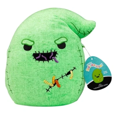 Image de Squishmallows Original Oogie Boogie avec des vers L&#039;Étrange Noël de monsieur Jack peluche officielle Jazwares Disney Jouet en doux et spongieux à collectionner Cadeau pour enfants,