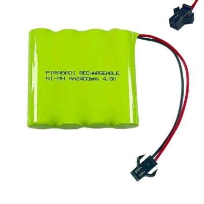 Image de Pack 4 Pile ACCU Rechargeable 4.8V NI MH AA 2400mAh avec CONNECTEUR SM 2P (1778)