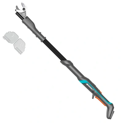 Image de Gardena Cisaille à Arbres sans Fil EasyCut 110/18V P4A Batterie :sécateur pour Branches jusqu&#039;à 2,5 m de Hauteur, poignée Ergonomique, Faible Poids, Lames Longue durée (14772 55)
