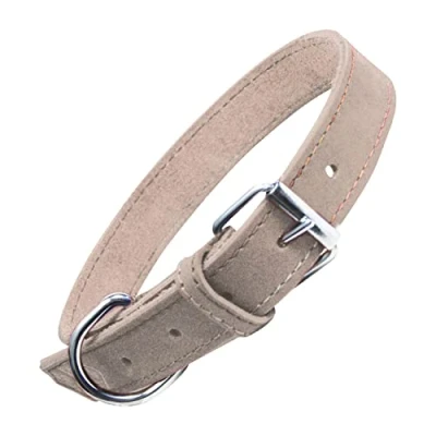 Image de Collier GLORIA Nubuck Brun Moyen Ajustable