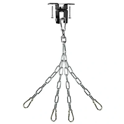 Image de Yes4All, Crochet de balançoire robuste pour sac frappe Cintre lourd Chaîne support boxe Suspension intérieure ou extérieure Rotation à 360 2 vis Facile utiliser