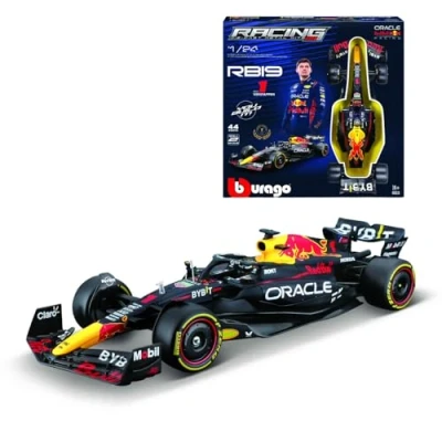 Image de Bburago F1 KIT RedBull RB19 mit Helm #1 Verstappen 1:24 Modèle réduit de voiture