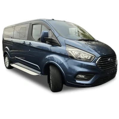Image de 2x Deflectores de Aire Compatible con Ford Transit Custom Tourneo 2012 presente Derivabrisas protección sol lluvia nieve viento Vidrio acrílico PMMA