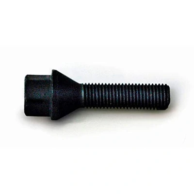 Image de H&amp;R B1252801 Boulon De Roue M12x1,5, M12 Embase conique F 60 28 noir 10.9 17, 17 mm