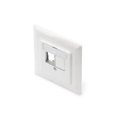 Image de DIGITUS Boîte de jonction Pour module Keystone 2 ports Sortie droite modules multimédia Blanc