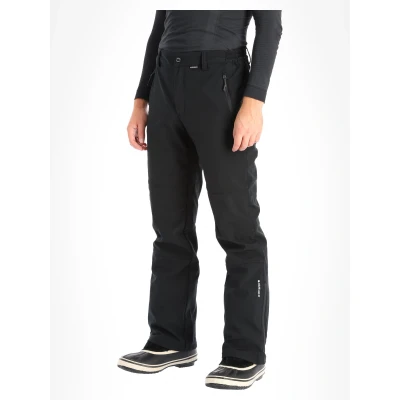 Image de Icepeak Frankfurt Pantalon De Ski En Softshell Homme (Taille : S/48, Noir)