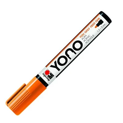 Image de Marabu 12400103324 YONO Marqueur acrylique polyvalent avec pointe ogive japonaise, à base d&#039;eau, résistant la lumière et l&#039;eau pour presque tous les supports, 1,5 3 mm