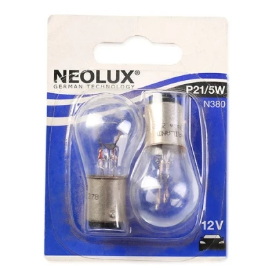 Image de NEOLUX N380 02B Ampoule, feu clignotant 12 21/5 P21/5W CITROËN: Jumper II Van, C4 Picasso 1, Berlingo II, RENAULT: CLIO 3, MEGANE Kangoo I