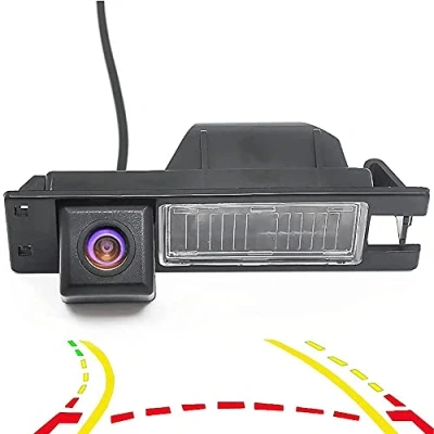 Image de Meimeier Compatible avec la Vue arrière de Voiture caméra recul à trajectoire Dynamique pour Opel Astra J Vectra Antara Corsa Zafira