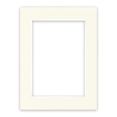 Image de nielsen Conservation Passepartout carton 2,2 mm format extérieur 30x40 cm pour d&#039;image 20,5x29,5 (aussi DIN A4) blanc ivoire (blanc crème) surface lisse