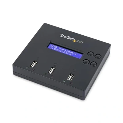 Image de StarTech.com Duplicateur et Effaceur Autonome de 1 à 2 Clés USB, Copieur Plusieurs Copie Système Fichier Secteur par Secteur, 1,5 Go/min, Effacement en 3 Passes (USBDUP12)