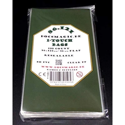 Image de docsmagic.de 100 Resealable Bags 86 x 121 mm 1 Touch Toploader Screwdown Pochettes Refermables