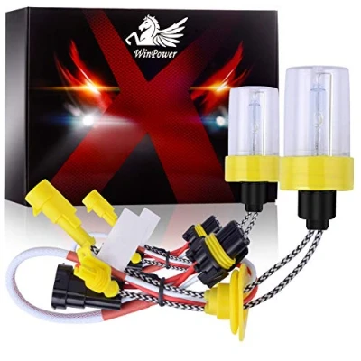 Image de WinPower H11 / H8 H9 Ampoules au xénon 55W HID Lampe Ampoule de Rechange Phare Voiture 6000K Pure White, 2 Pièces