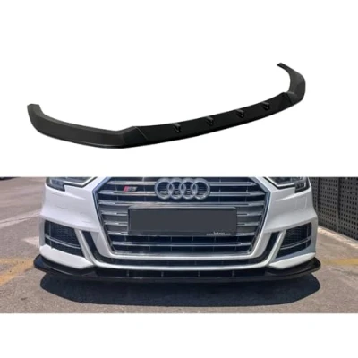 Image de Spoiler avant compatible avec Audi A3 (8V) S Line/S3 Hatchback/Sportback 2016 2020 Facelift (ABS Noir luisant)