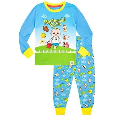 Image de CoComelon Ensemble De Pyjamas Garçon Bien Ajusté Bleu 12 18 Mois