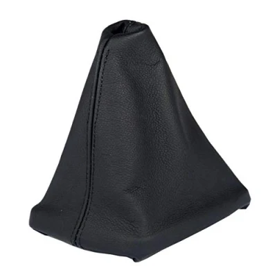 Image de L &amp; P A042 Soufflet de Levier Vitesse pour A4 B5 100% Cuir véritable Noir