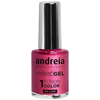 Image de Andreia Professional Gel Hybride Vernis à Ongles 2 Étapes et Aucune Lampe Requise Enlèvement Durable Retrait Facile Couleur Fusion H51 Rose 10 ml