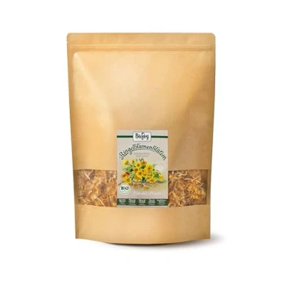 Image de Biojoy Fleurs de Calendula séchées BIO (500 g), entières et sans additifs (Calendula officinalis L.)