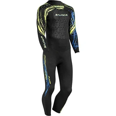 Image de Salvimar Flash Fluyd Combinaison de plongée Mixte Adulte, Noir/Vert, M