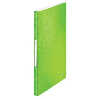 Image de Leitz Reliure Protège Documents A4, 40 Pochettes, Capacité 80 Feuilles, Pochettes Transparentes, Vert, WOW, 46320054