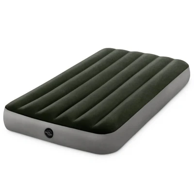 Image de INTEX Matelas prestige downy 1 place large avec gonfleur inclus Fiber Tech