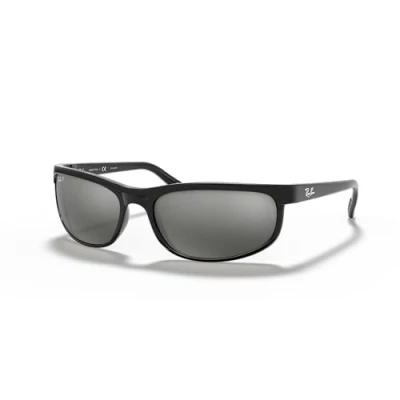 Image de Ray Ban Predator 2 Lunettes de Soleil, Noir (Monture : Noir, Verres Gris polarisé Miroir 601/W1), X Large (Herstellergröße: 62) Mixte